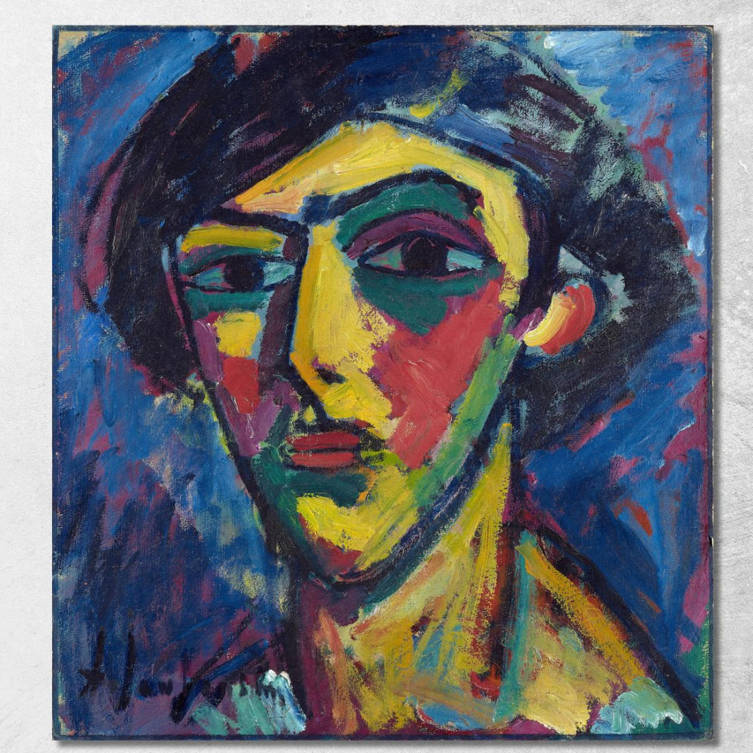 Capo Di Una Gioventù Alexej von Jawlensky avj40 quadro stampato su tela