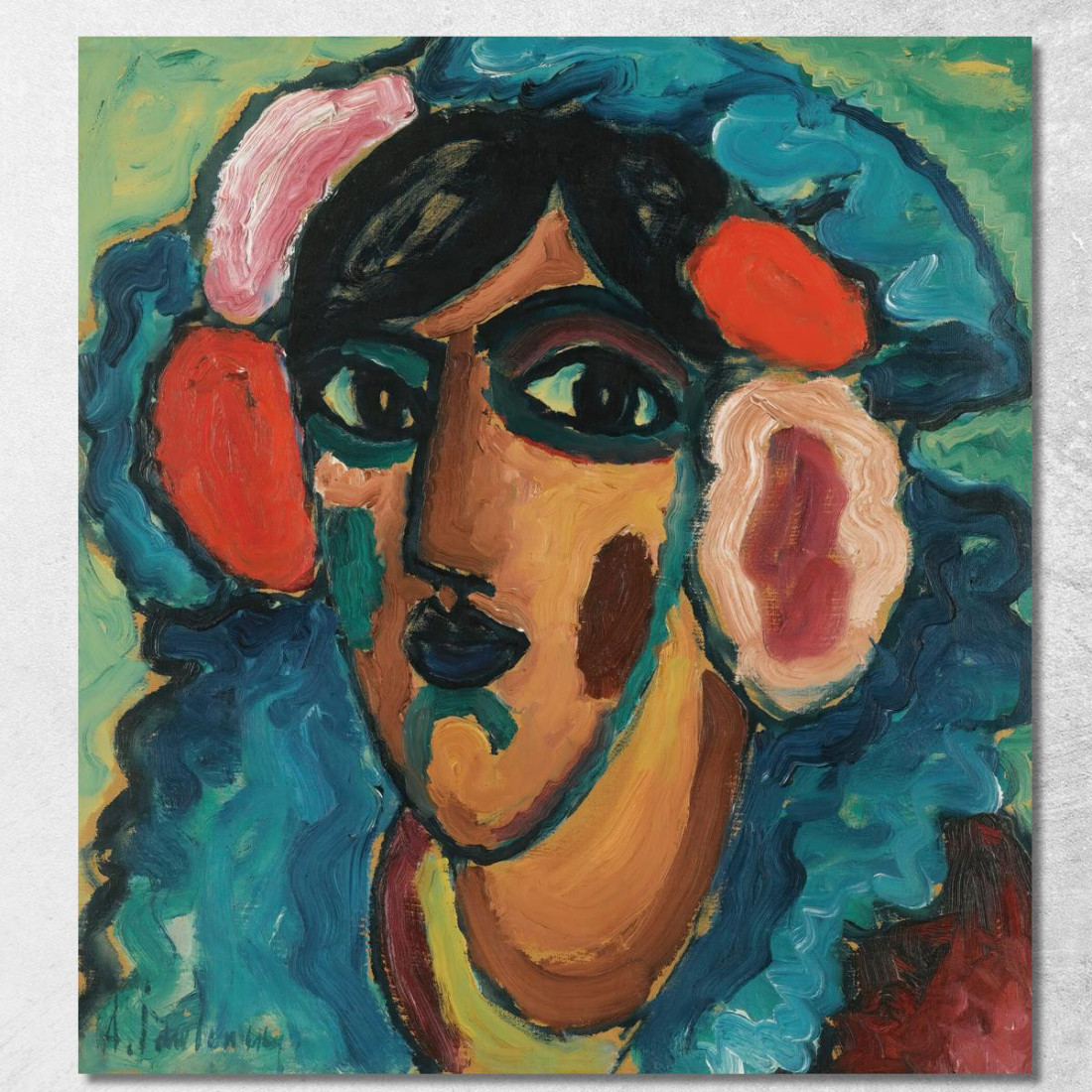 Infanta Spagnolo Spagnolo Infanta Alexej von Jawlensky avj43 quadro stampato su tela Infanta Spagnolo Spagnolo Infanta Alexej von Jawlensky avj43 quadro stampato su tela