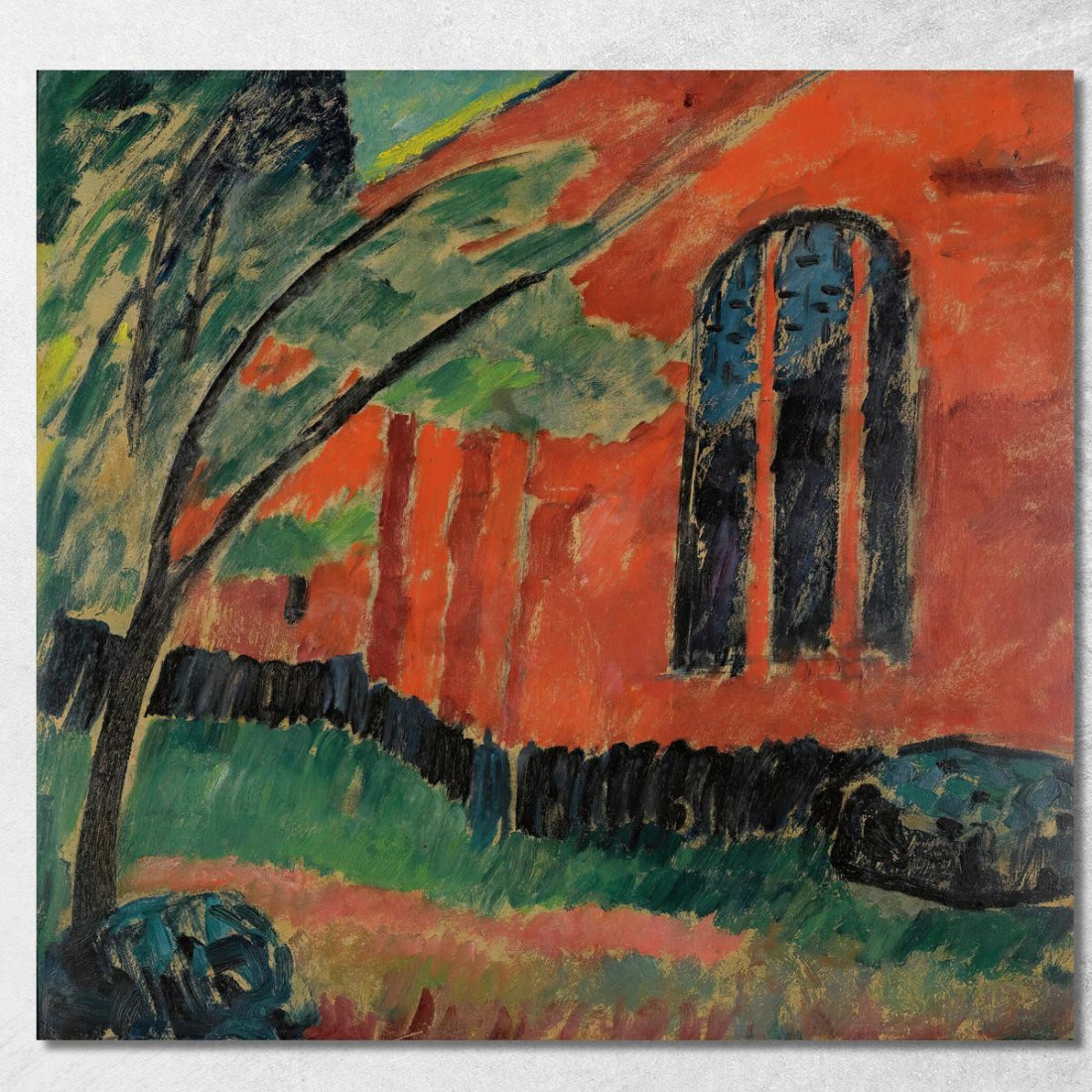 Chiesa A Prerow Chiesa A Prerow Alexej von Jawlensky avj45 quadro stampato su tela Chiesa A Prerow Chiesa A Prerow Alexej von Jawlensky avj45 quadro stampato su tela