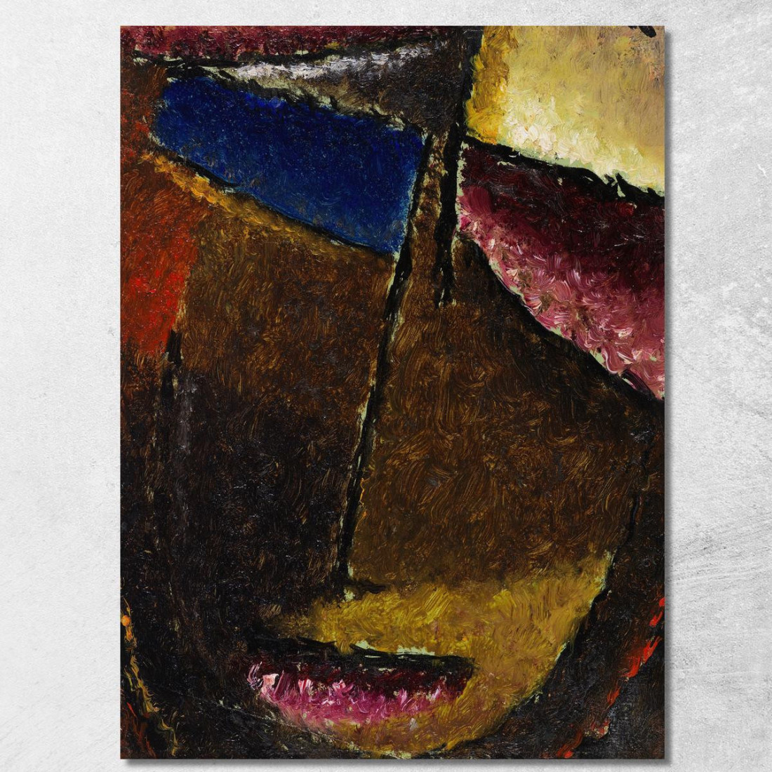 Piccola Testa Astratta Alexej von Jawlensky avj46 quadro stampato su tela Piccola Testa Astratta Alexej von Jawlensky avj46 quadro stampato su tela
