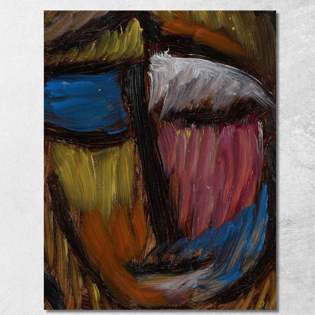 Meditazione N.30 Alexej von Jawlensky avj59 quadro stampato su tela Meditazione N.30 Alexej von Jawlensky avj59 quadro stampato su tela