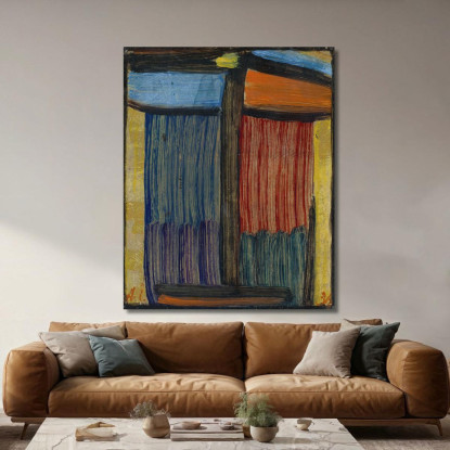 Meditazione Su Fondo Oro Alexej von Jawlensky avj63 quadro stampato su tela