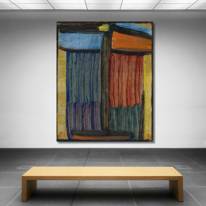 Meditazione Su Fondo Oro Alexej von Jawlensky avj63 quadro stampato su tela
