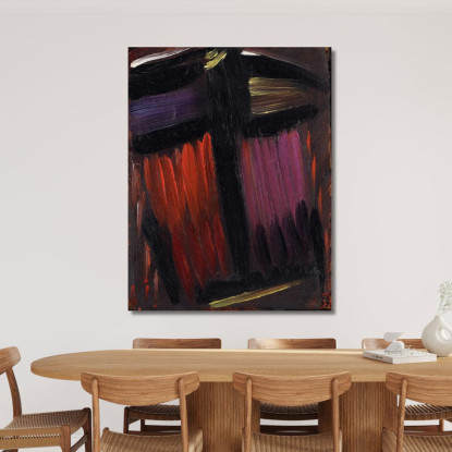 Meditazione Alexej von Jawlensky avj65 quadro stampato su tela