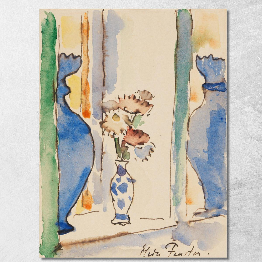 La Mia Finestra Alexej von Jawlensky avj67 quadro stampato su tela La Mia Finestra Alexej von Jawlensky avj67 quadro stampato su tela