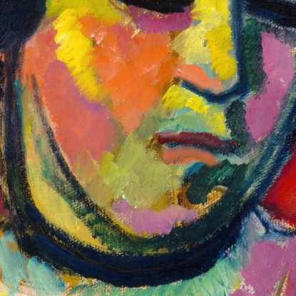 Ritratto Di Una Donna Alexej von Jawlensky avj79 quadro stampato su tela