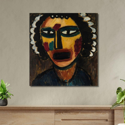 Profeta Sibilla Alexej von Jawlensky avj82 quadro stampato su tela