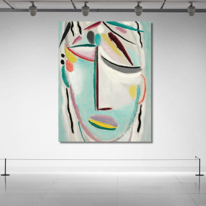 Il Volto Del Salvatore Martire Alexej von Jawlensky avj83 quadro stampato su tela