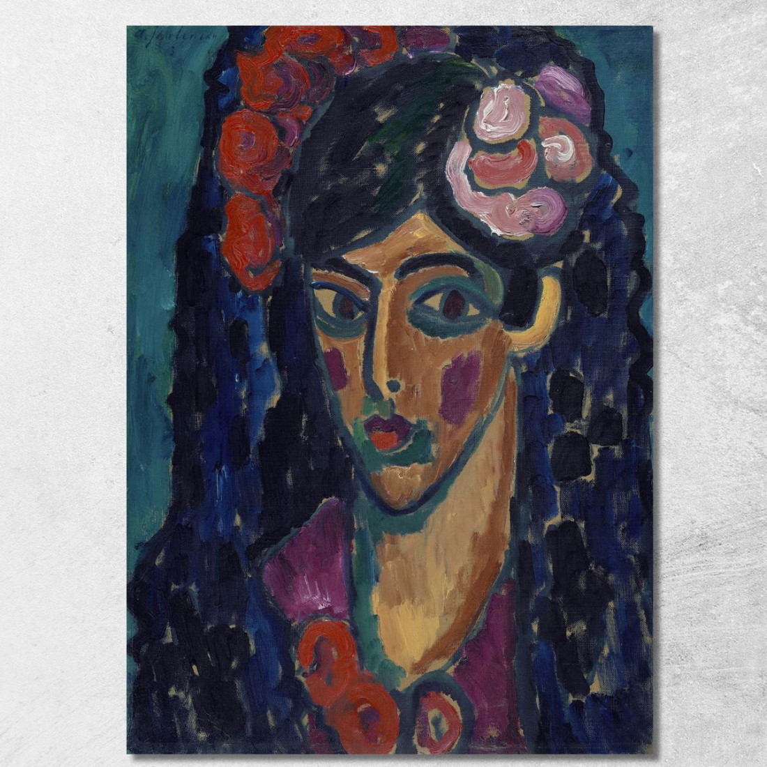 Spagnolo Alexej von Jawlensky avj92 quadro stampato su tela Spagnolo Alexej von Jawlensky avj92 quadro stampato su tela