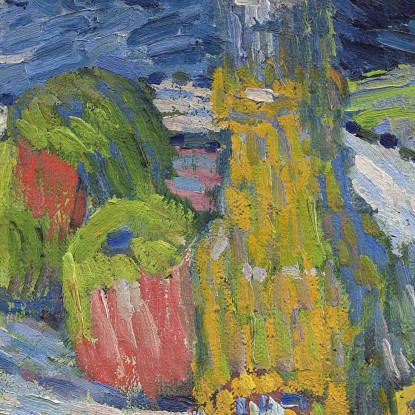 Natura Morta Con Bottiglie E Frutta Alexej von Jawlensky avj96 quadro stampato su tela