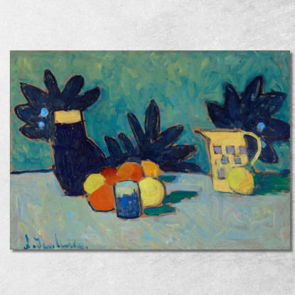 Natura Morta Con Frutta Alexej von Jawlensky avj97 quadro stampato su tela