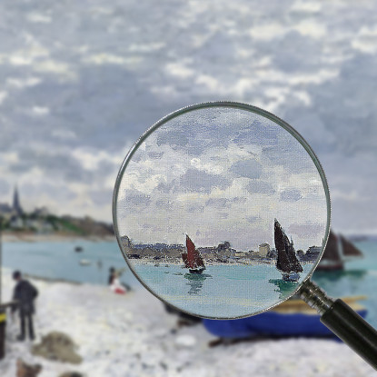 Spiaggia Di Sainte-Adresse Claude Monet mnt137 quadro stampato su tela