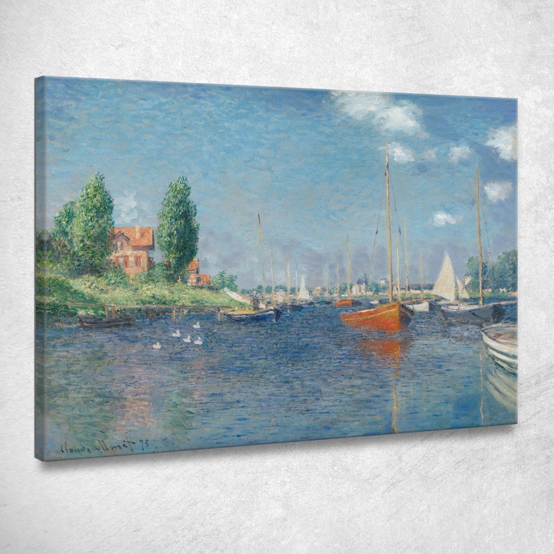 Barche Rosse Argenteuil Claude Monet mnt138 quadro stampato su tela