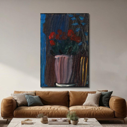 Natura Morta Ciclamino In Fiore Alexej von Jawlensky avj110 quadro stampato su tela