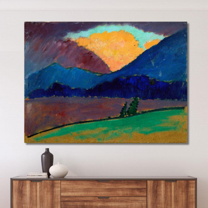 Serata Estiva A Murnau Alexej von Jawlensky avj111 quadro stampato su tela