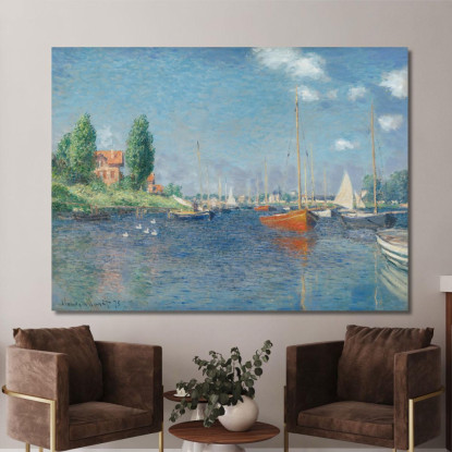 Barche Rosse Argenteuil Claude Monet mnt138 quadro stampato su tela