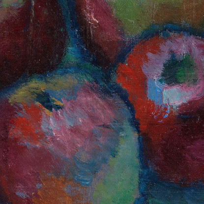 Piatto Con Le Mele Mela Still Life Alexej von Jawlensky avj112 quadro stampato su tela