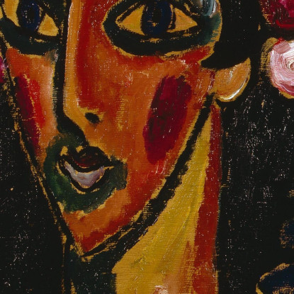 La Mantiglia Blu Alexej von Jawlensky avj114 quadro stampato su tela
