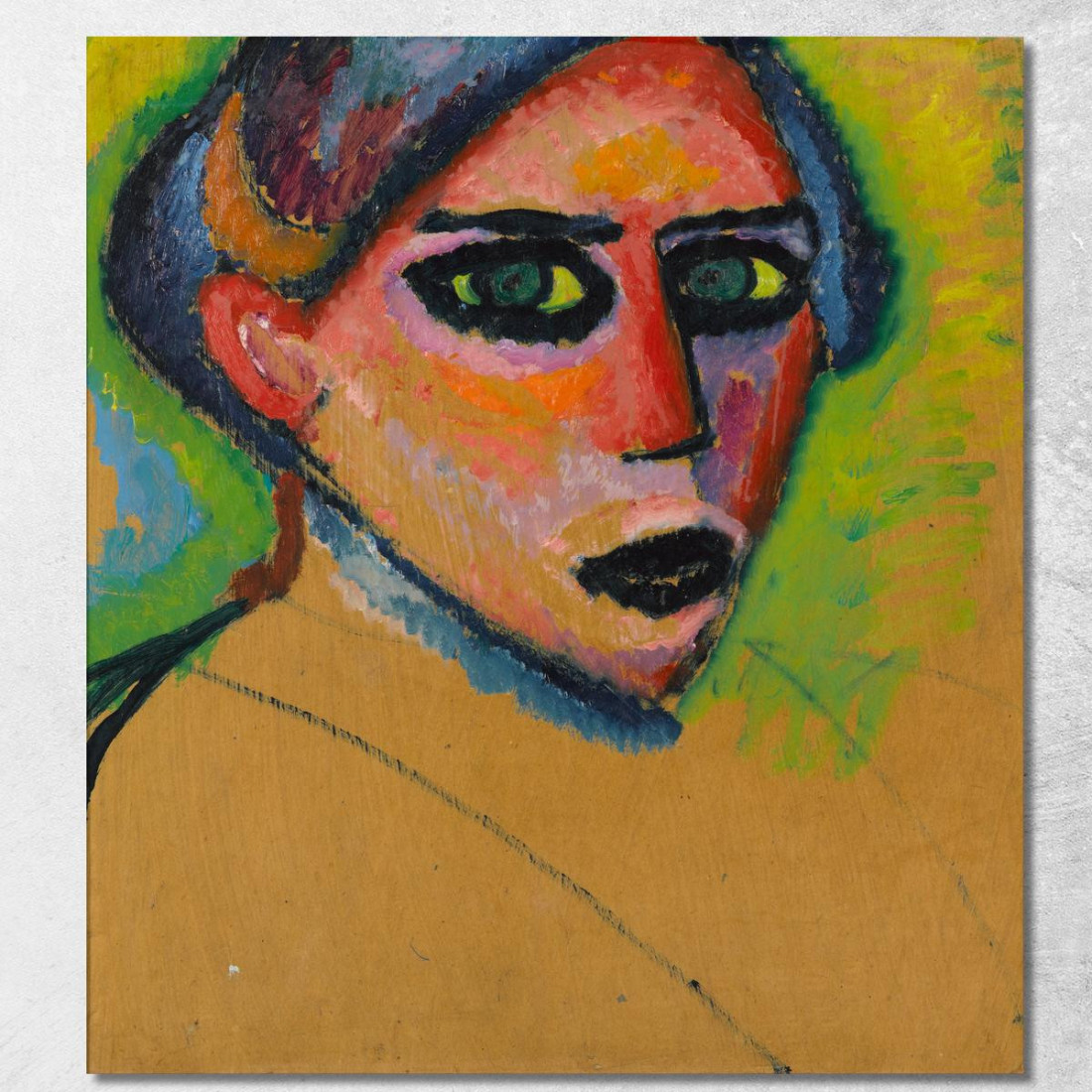 Volto Di Donna Alexej von Jawlensky avj132 quadro stampato su tela Volto Di Donna Alexej von Jawlensky avj132 quadro stampato su tela