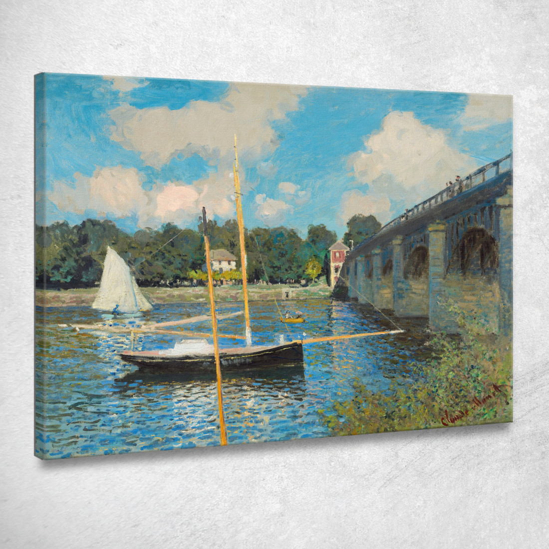 Il Ponte Ad Argenteuil Claude Monet mnt142 quadro stampato su tela