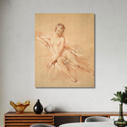 Un Nudo Femminile Seduto François Boucher fbc3 quadro stampato su tela