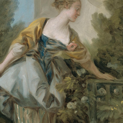 Una Giovane Ragazza In Un Parco François Boucher fbc4 quadro stampato su tela