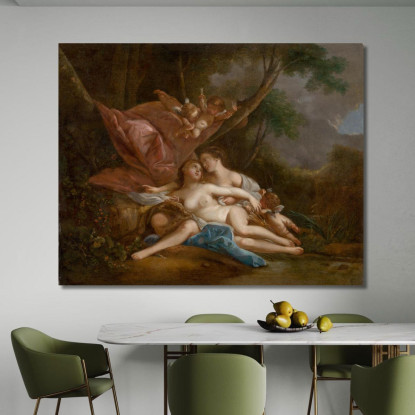 Artemide E Callisto François Boucher fbc15 quadro stampato su tela