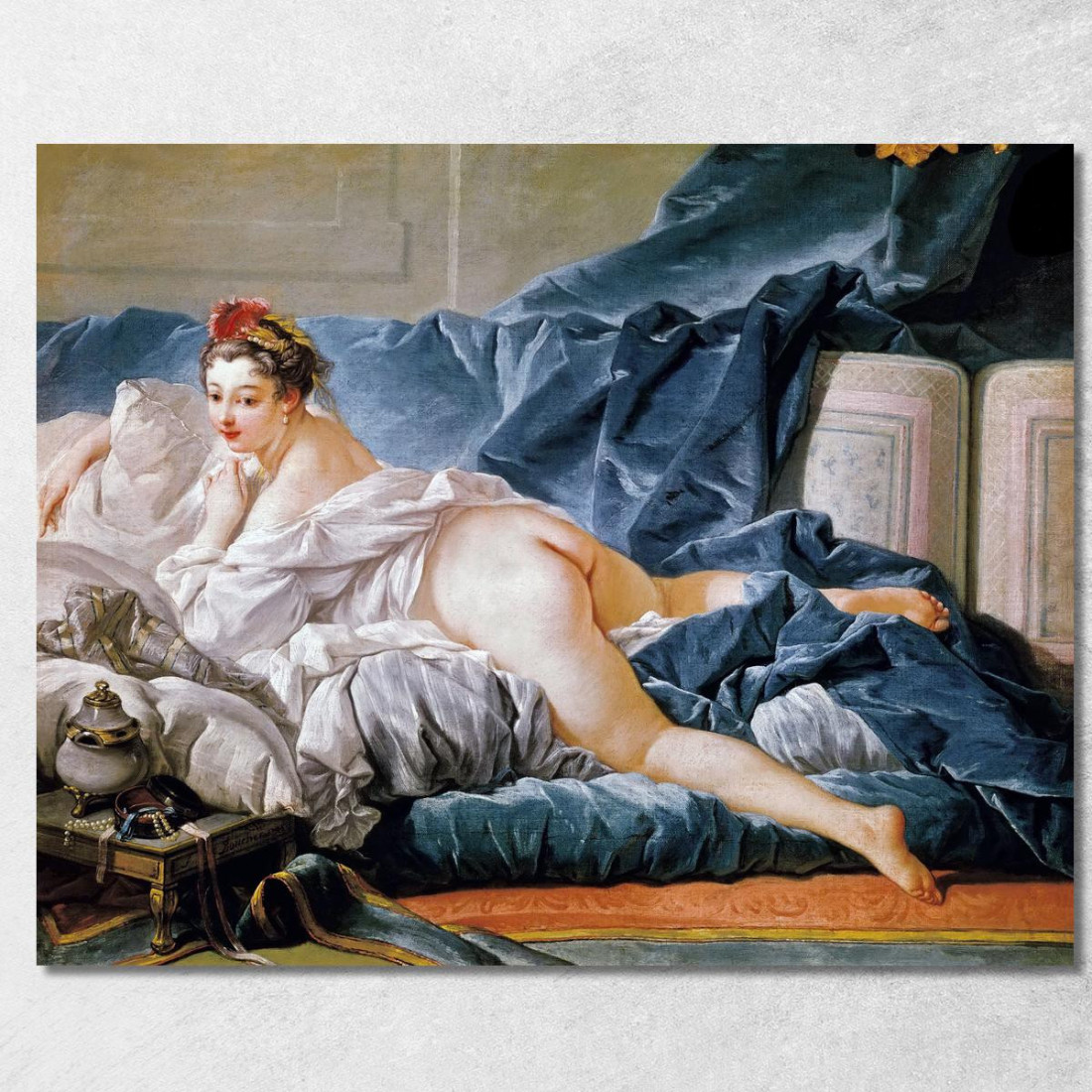 Odalisca Marrone François Boucher fbc19 quadro stampato su tela