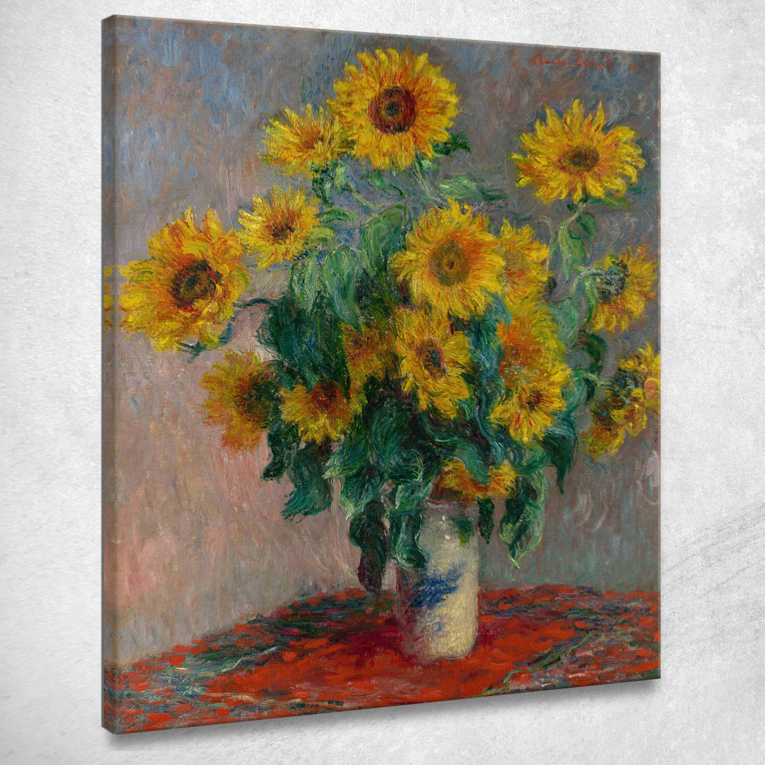 Mazzo Di Girasoli Claude Monet mnt153 quadro stampato su tela Mazzo Di Girasoli Claude Monet mnt153 quadro stampato su tela