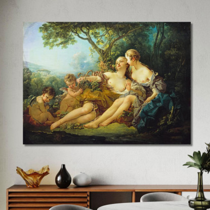 Erigone Conquistò Erigone Vanitosa François Boucher fbc30 quadro stampato su tela