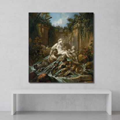 Fontana Di Venere François Boucher fbc31 quadro stampato su tela