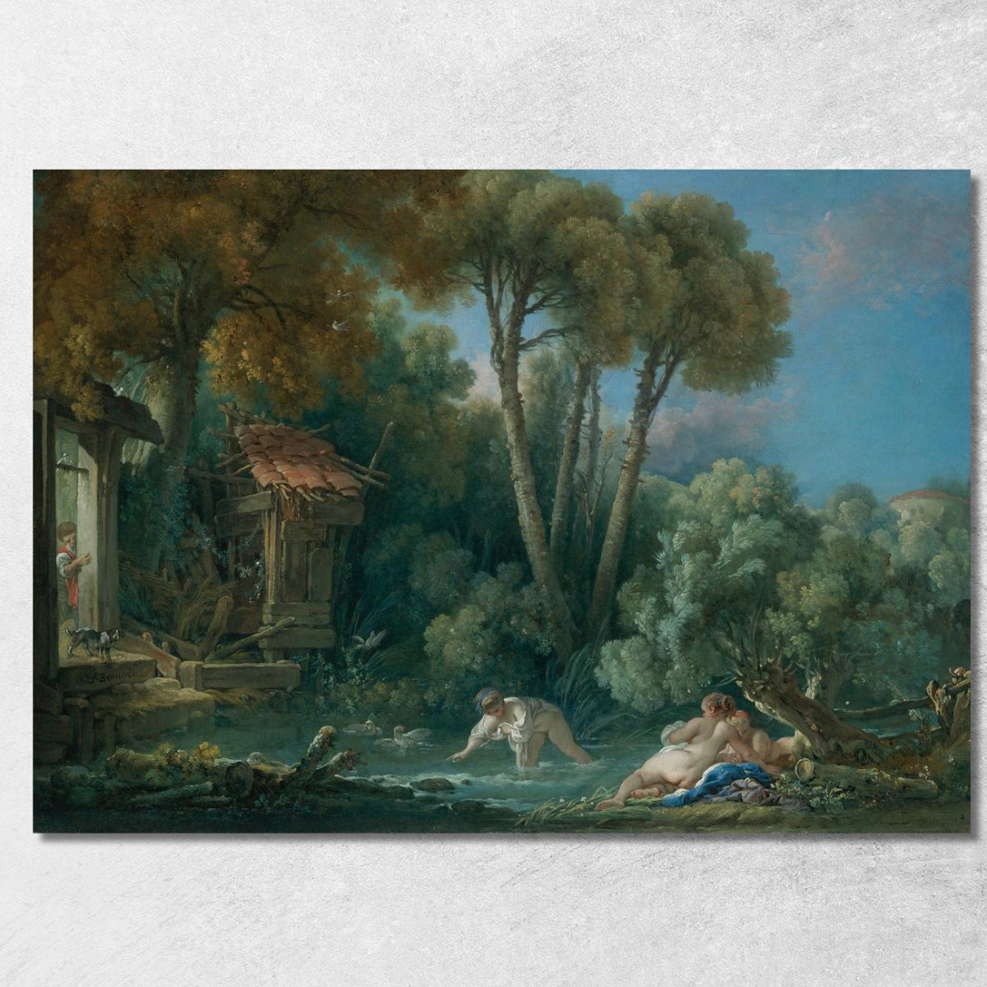 Nuotatori François Boucher fbc45 quadro stampato su tela Nuotatori François Boucher fbc45 quadro stampato su tela