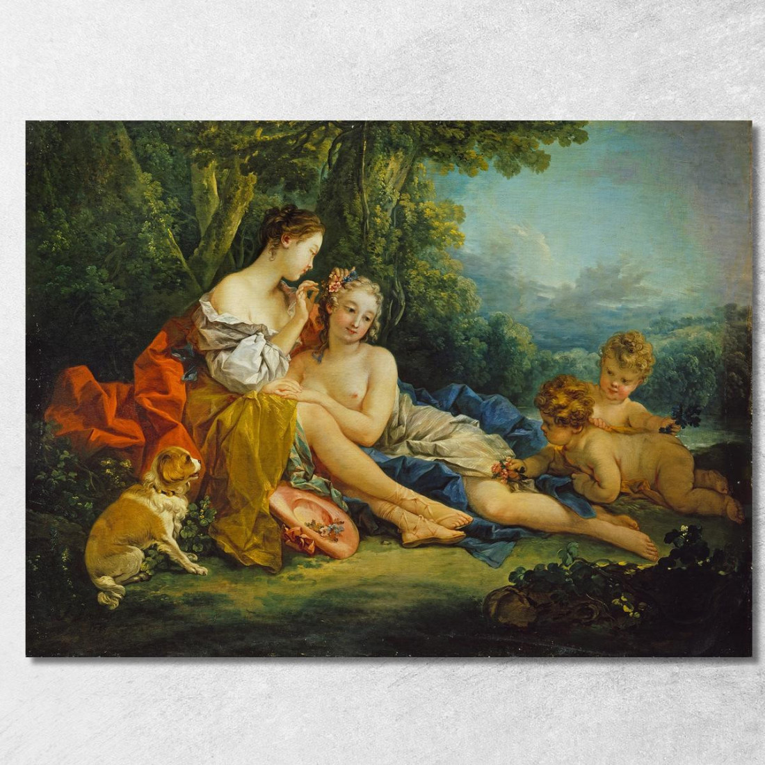 Trucco Pastorale François Boucher fbc62 quadro stampato su tela Trucco Pastorale François Boucher fbc62 quadro stampato su tela