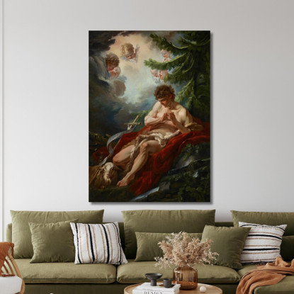 San Giovanni Battista François Boucher fbc75 quadro stampato su tela