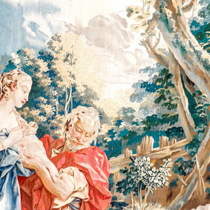 Tapestry Psiche Ai Basketmakers François Boucher fbc81 quadro stampato su tela