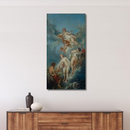 Il Giudizio Di Parigi François Boucher fbc93 quadro stampato su tela