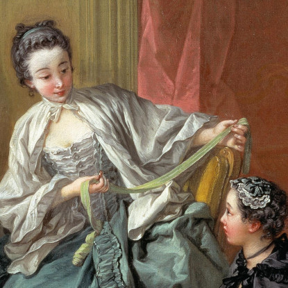 La Modista François Boucher fbc96 quadro stampato su tela