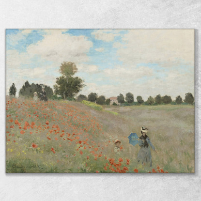 Campo Di Papaveri Claude Monet mnt163 quadro stampato su tela