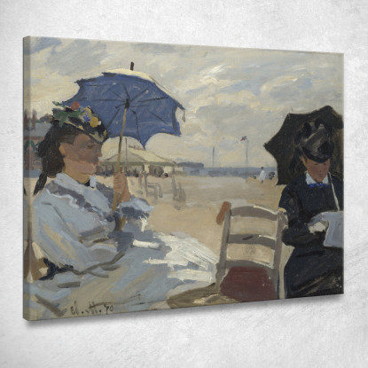 La Spiaggia Di Trouville Claude Monet mnt172 quadro stampato su tela