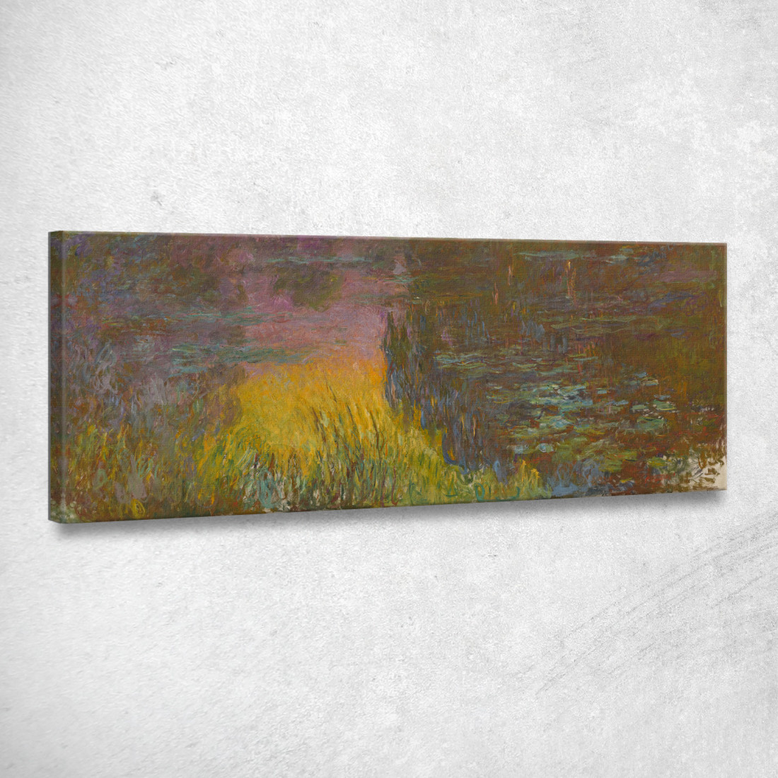 Le Ninfee - Sole Al Tramonto Claude Monet mnt179 quadro stampato su tela Le Ninfee - Sole Al Tramonto Claude Monet mnt179 quadro stampato su tela