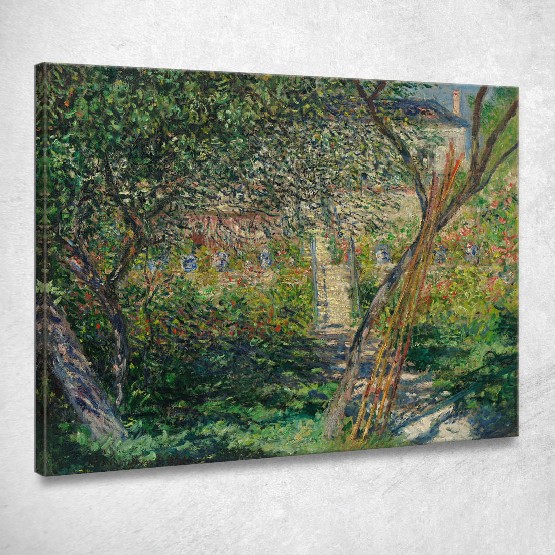 Il Giardino Di Vétheuil Claude Monet mnt182 quadro stampato su tela Il Giardino Di Vétheuil Claude Monet mnt182 quadro stampato su tela