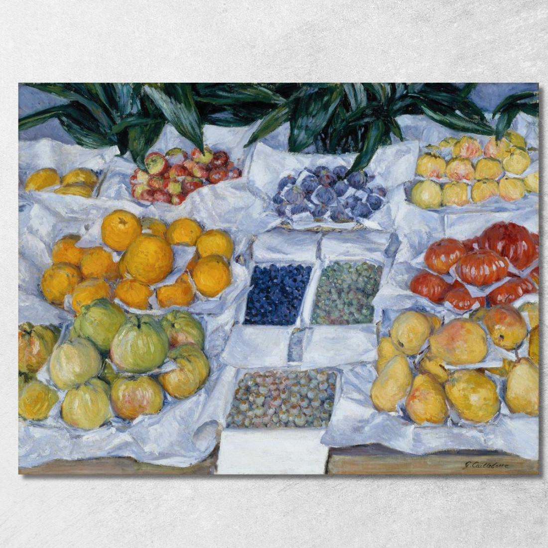 Frutta Esposta Su Un Supporto Gustave Caillebotte gcl6 quadro stampato su tela