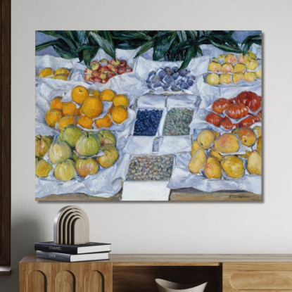 Frutta Esposta Su Un Supporto Gustave Caillebotte gcl6 quadro stampato su tela