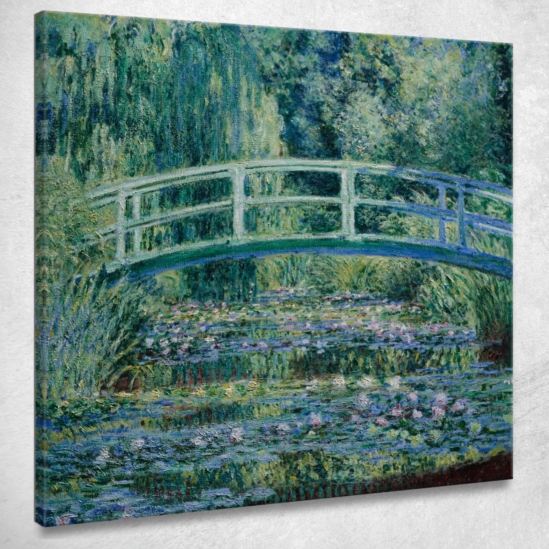 Ninfee E Ponte Giapponese Claude Monet mnt184 quadro stampato su tela Ninfee E Ponte Giapponese Claude Monet mnt184 quadro stampato su tela