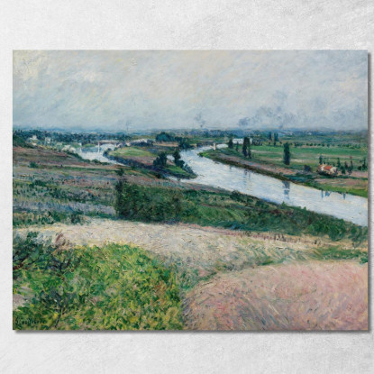 La Senna A Pointe D'Epinay Gustave Caillebotte gcl9 quadro stampato su tela