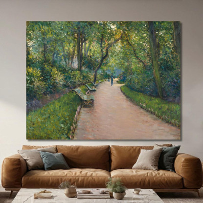 Parco Monceau Gustave Caillebotte gcl11 quadro stampato su tela