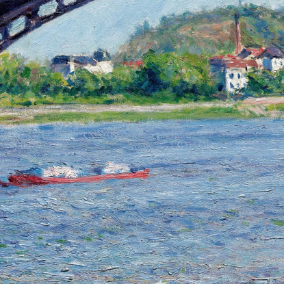 Il Ponte D'Argenteuil E La Senna Gustave Caillebotte gcl13 quadro stampato su tela