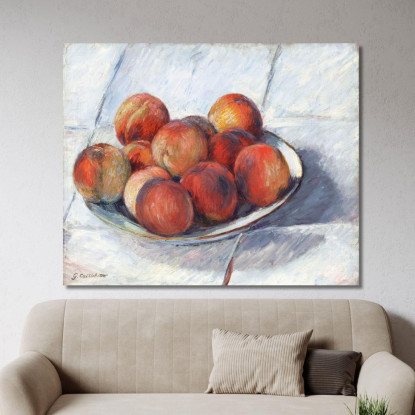 Il Piatto Delle Pesche Gustave Caillebotte gcl16 quadro stampato su tela
