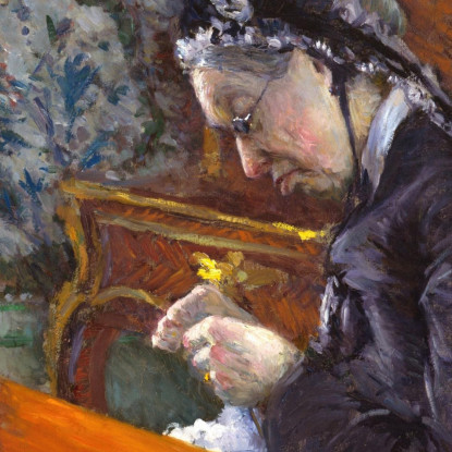 Mademoiselle Boissière Maglia Gustave Caillebotte gcl17 quadro stampato su tela