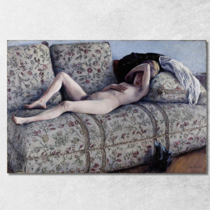 Nudo Su Un Divano Gustave Caillebotte gcl20 quadro stampato su tela